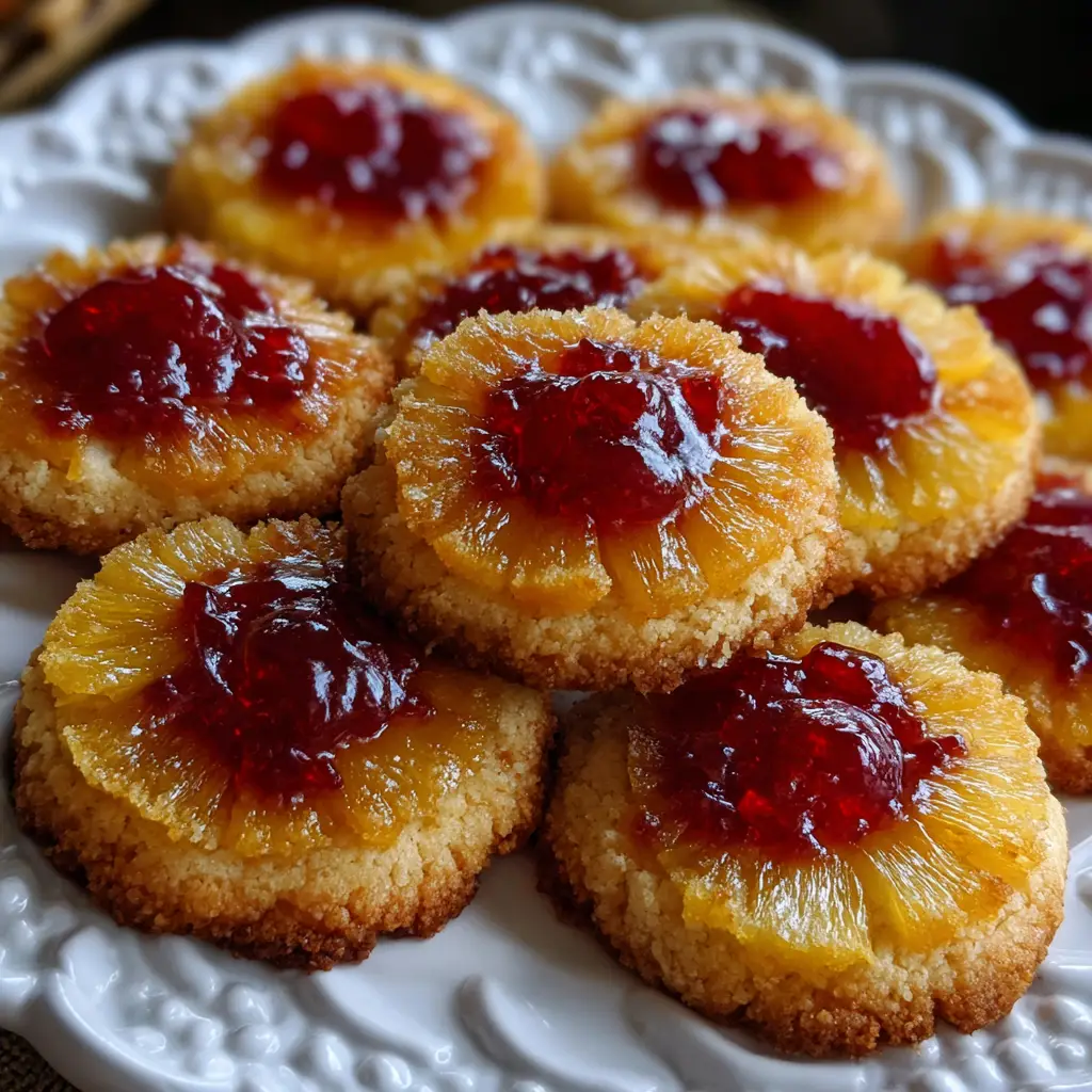 Pineapple Upside Down Sugar Cookies: A Sweet Twist!