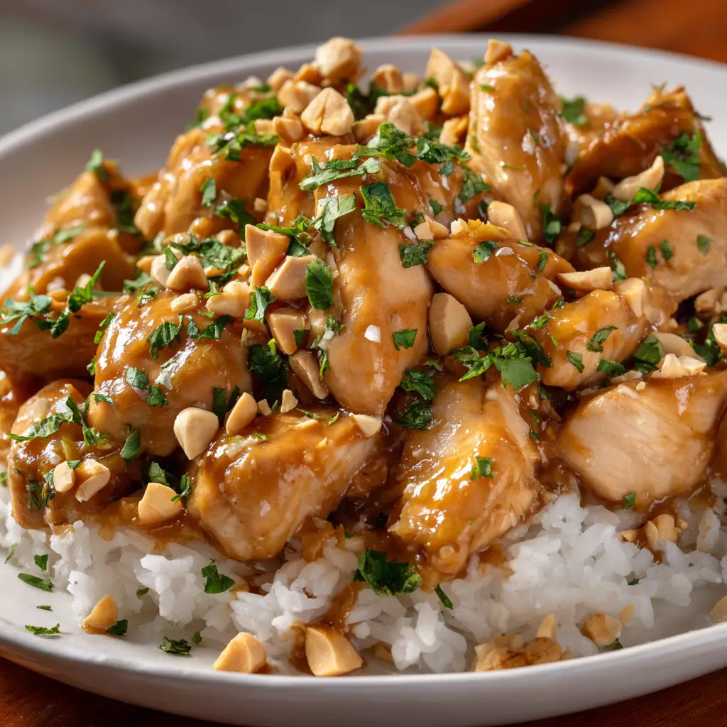 Irresistible Thai Peanut Chicken That Will Delight You!