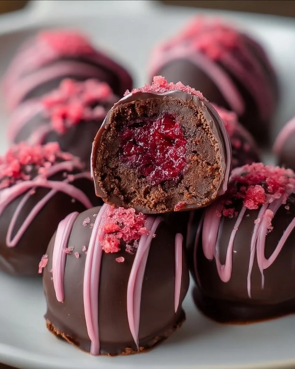 Best Chocolate Raspberry Truffles