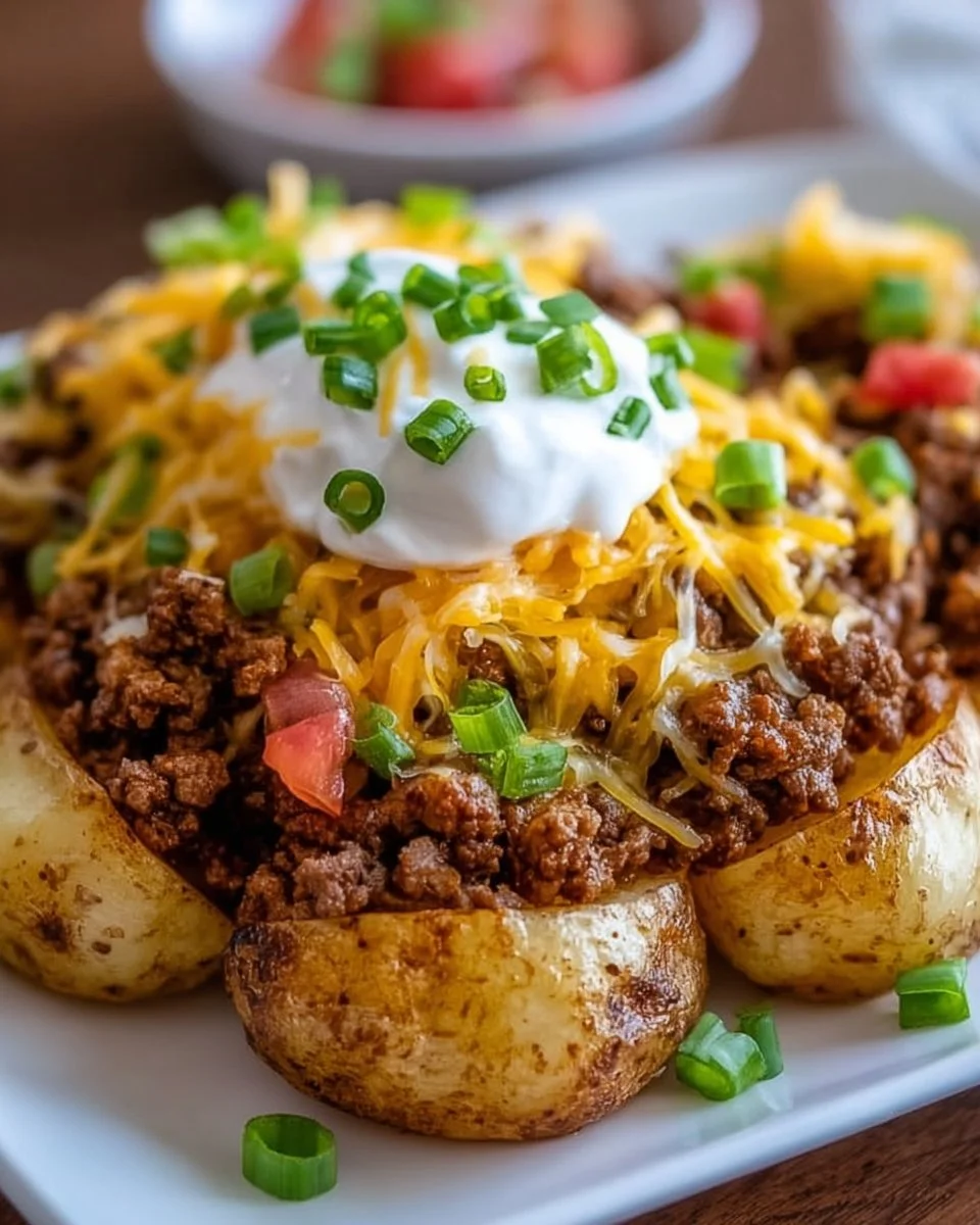 Cheesy Taco Potatoes