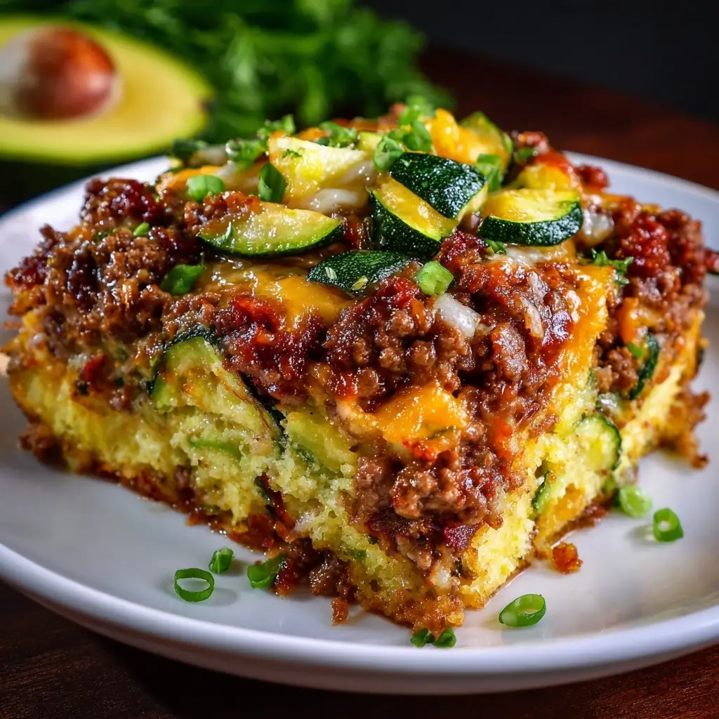 Ground Beef Zucchini Casserole is a Family Favorite!