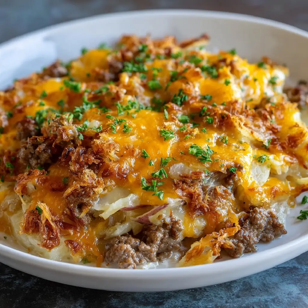 Cheesy Hamburger Potato Casserole: A Comfort Food Delight!