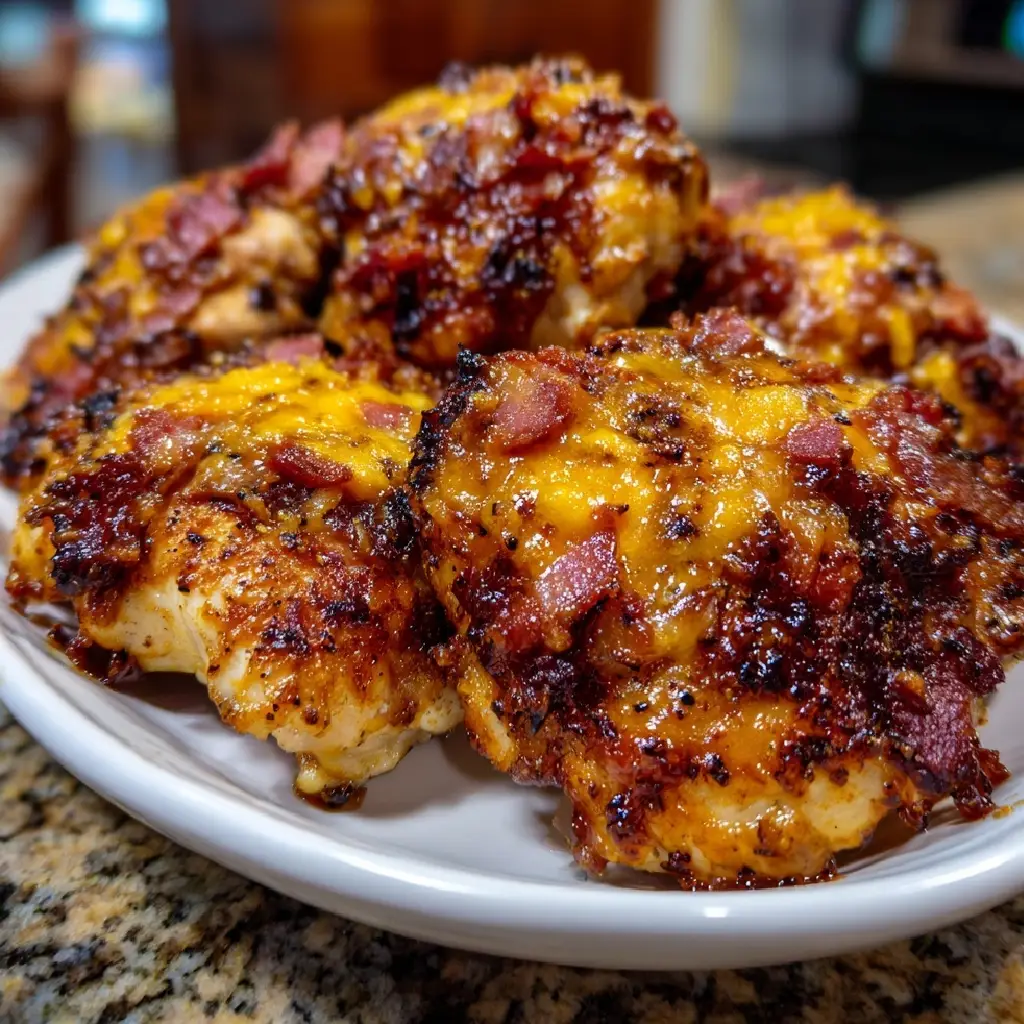 Cowboy BBQ Bacon Cheddar Chicken: A Flavor Explosion!