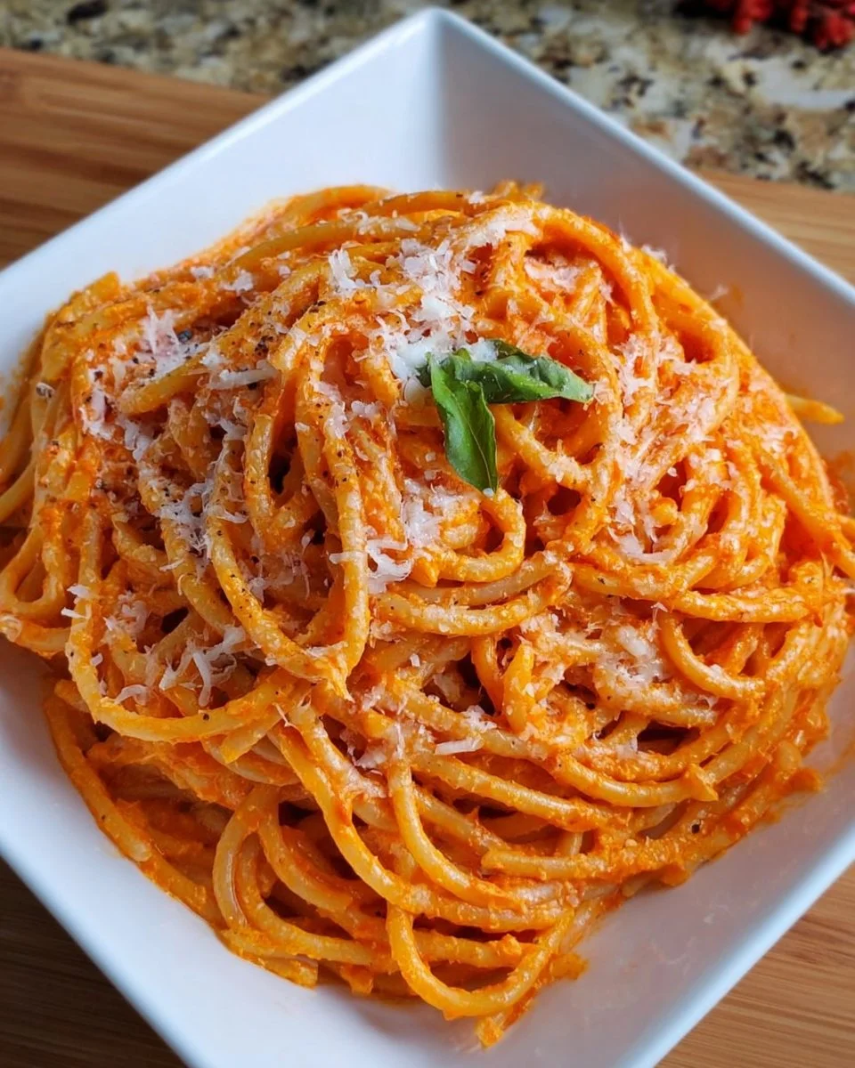Creamy Italian Roasted Red Pepper Pasta Sauce
