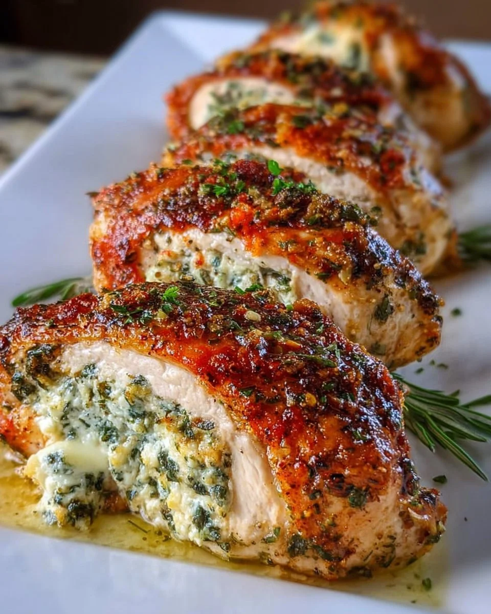 Herbed Ricotta Stuffed Chicken Rolls for a Flavorful Dinner!