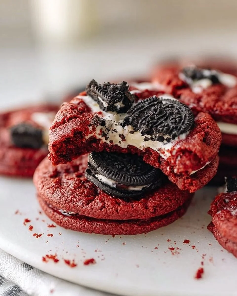 Homemade Red Velvet Oreo Cookies Recipe