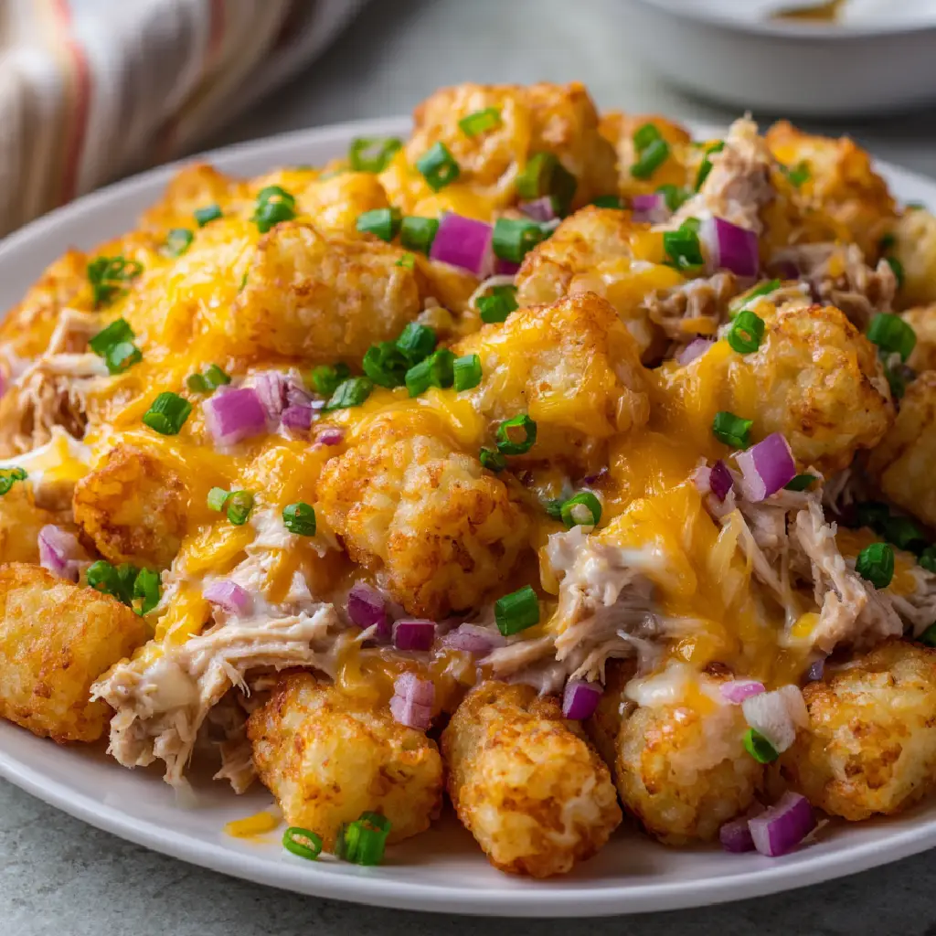 Cheddar Ranch Chicken Tater Tot Bake: A Must-Try Delight!