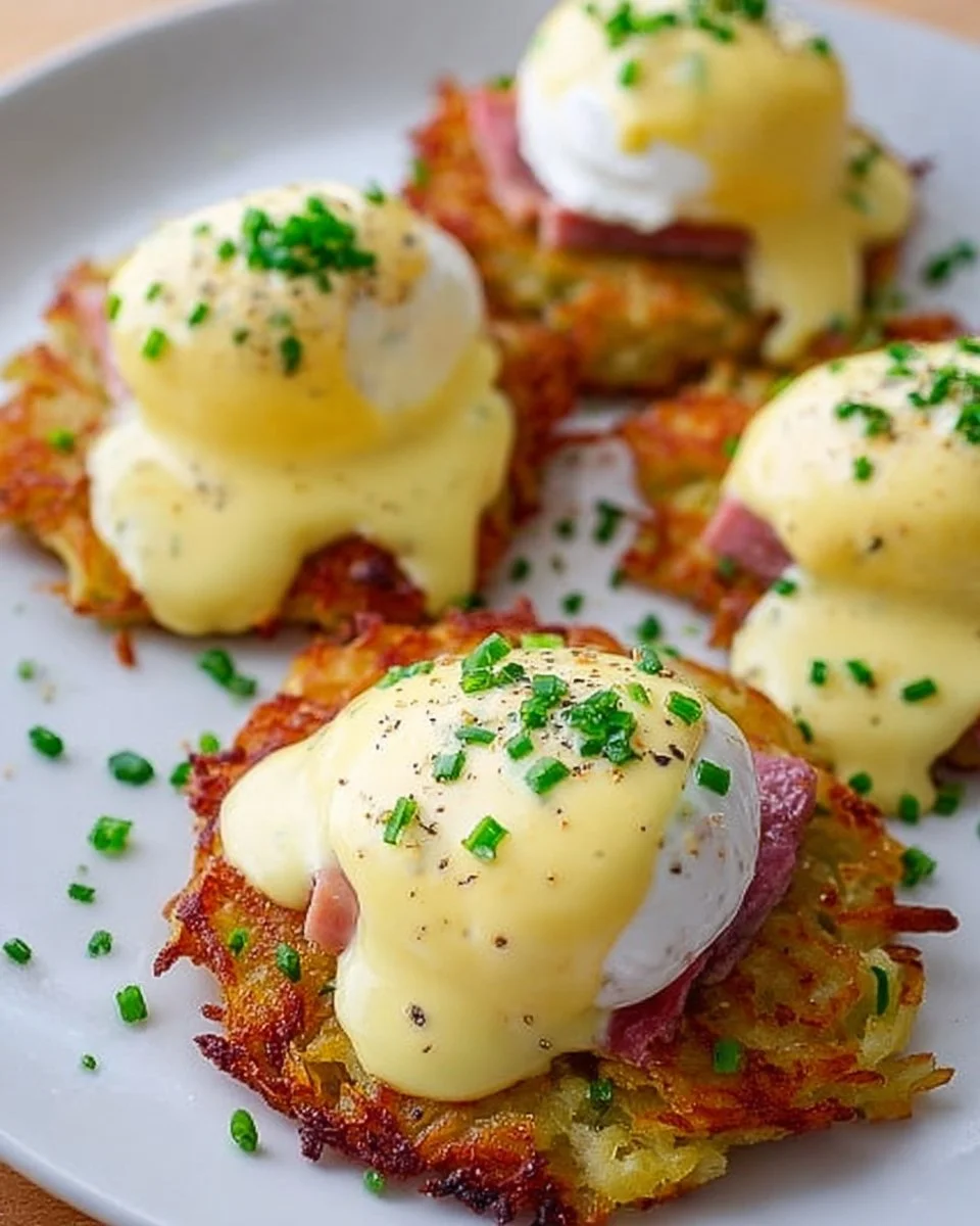 Mouthwatering Latke Eggs Benedict
