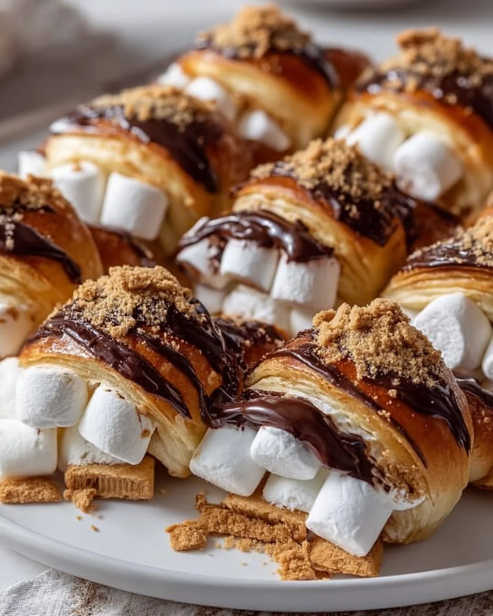 S’mores Croissant Rolls Easy Dessert