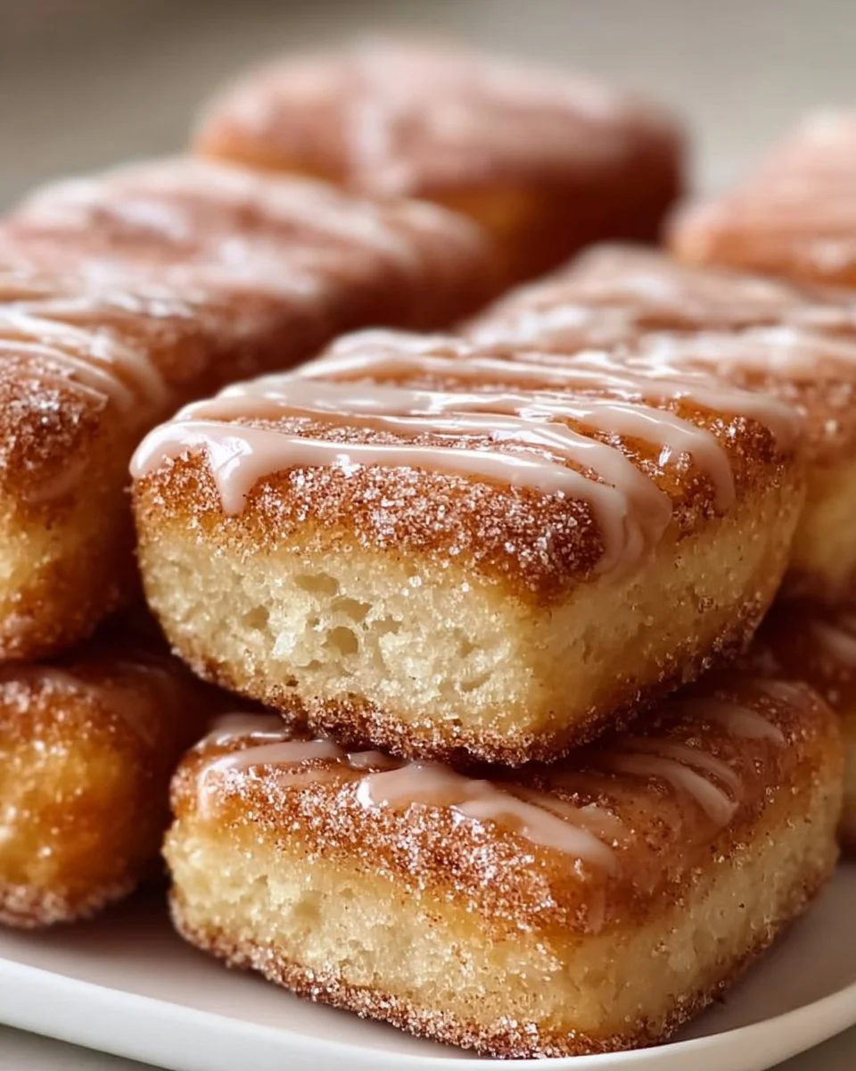 Soft Baked Maple Donut Bars
