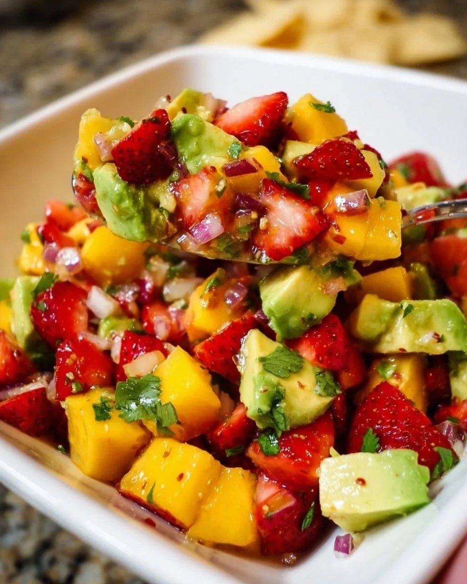 Avocado Strawberry Mango Salsa