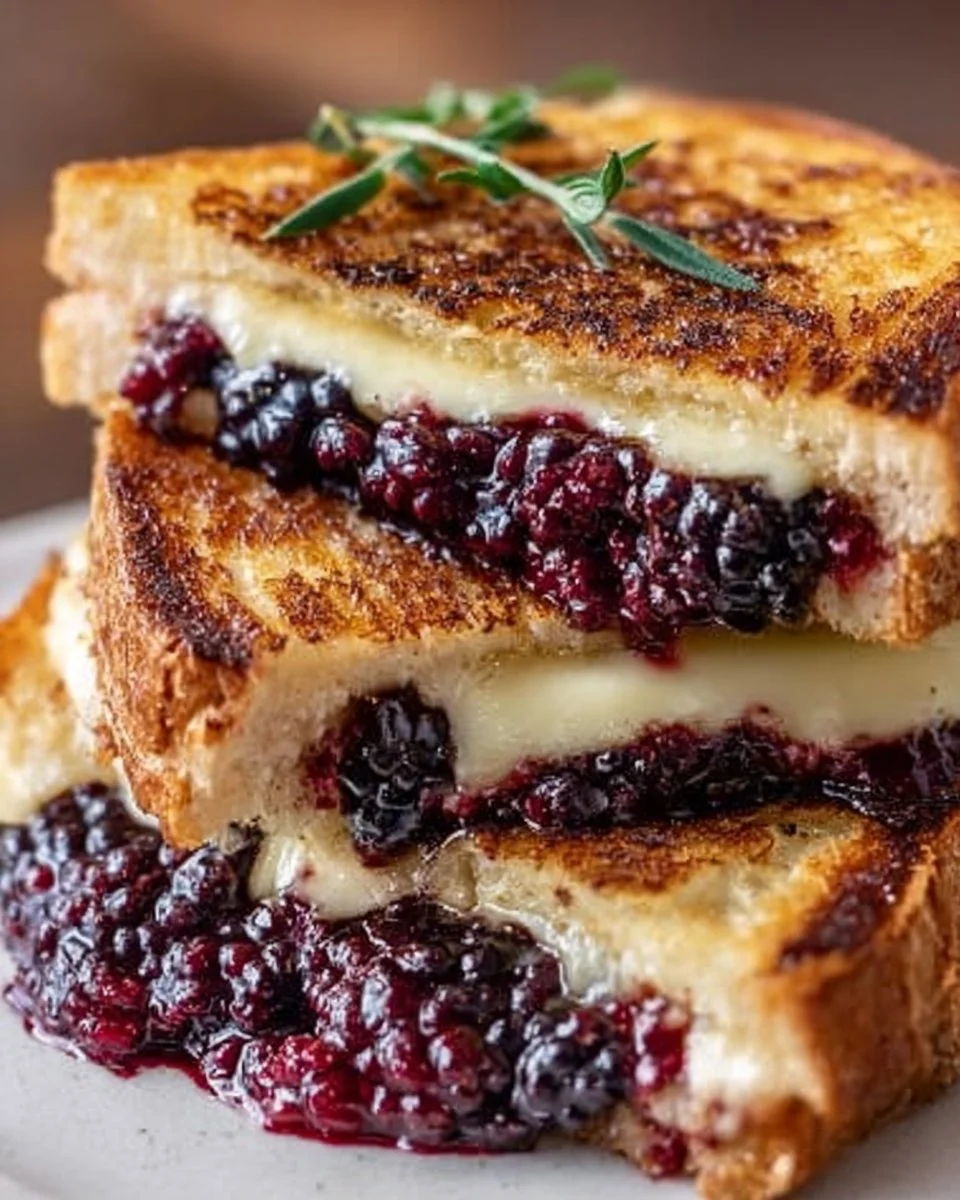 Balsamic Blackberry Bliss Grilled Cheese Recipe