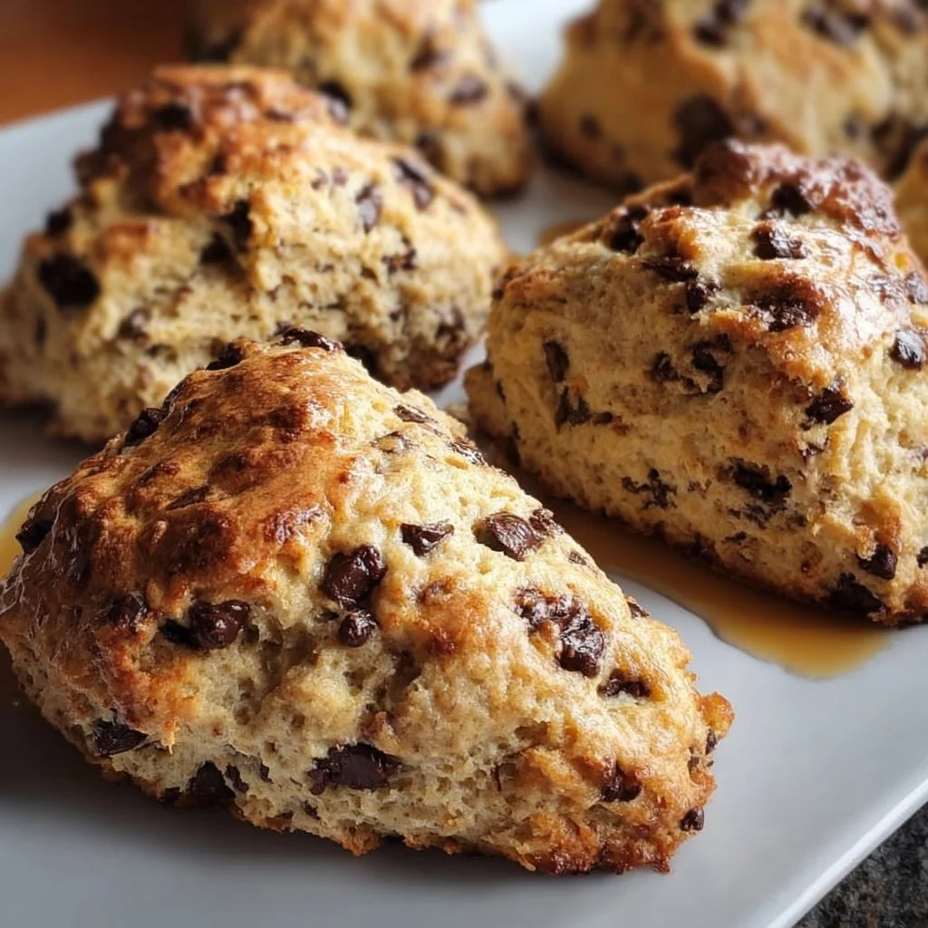 Banana Chocolate Chip Scones