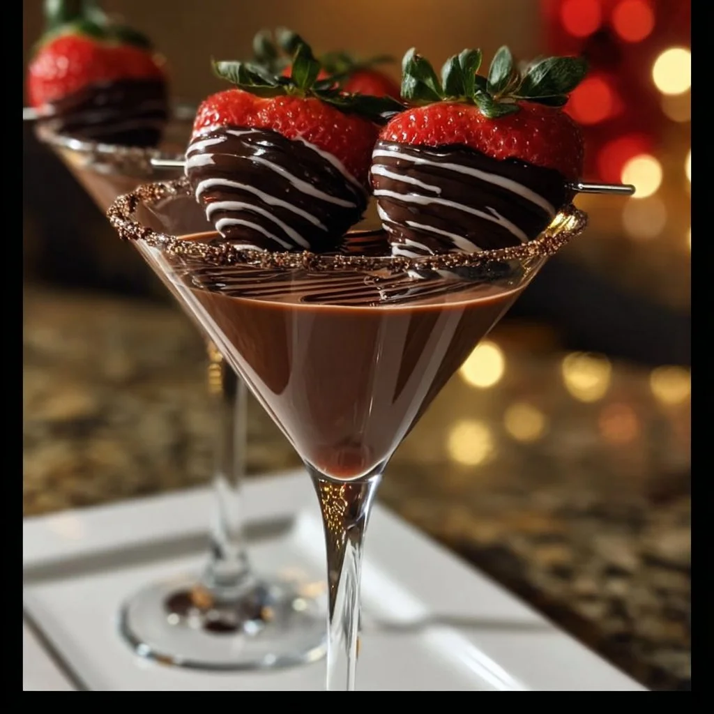 Chocolate Covered Strawberry Martini