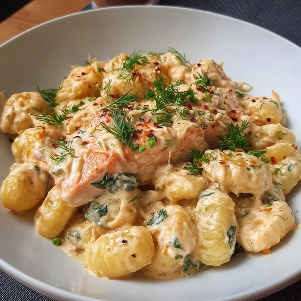 Creamy Salmon Gnocchi Recipe