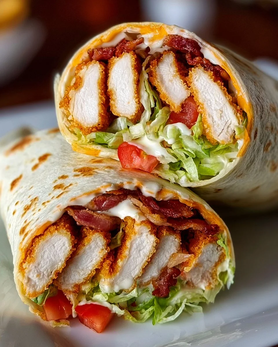 Crispy Chicken Bacon Ranch Wrap