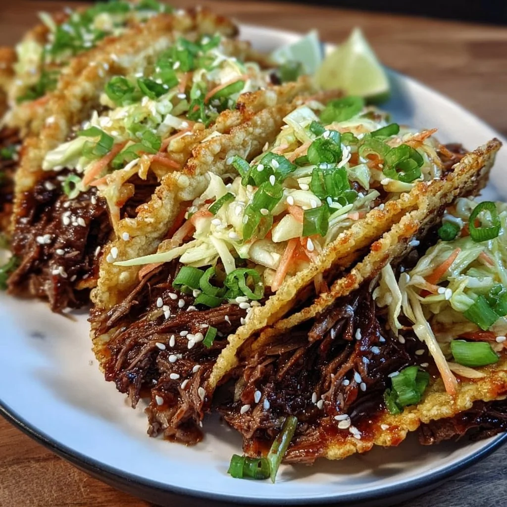 Crockpot Korean Beef Tacos