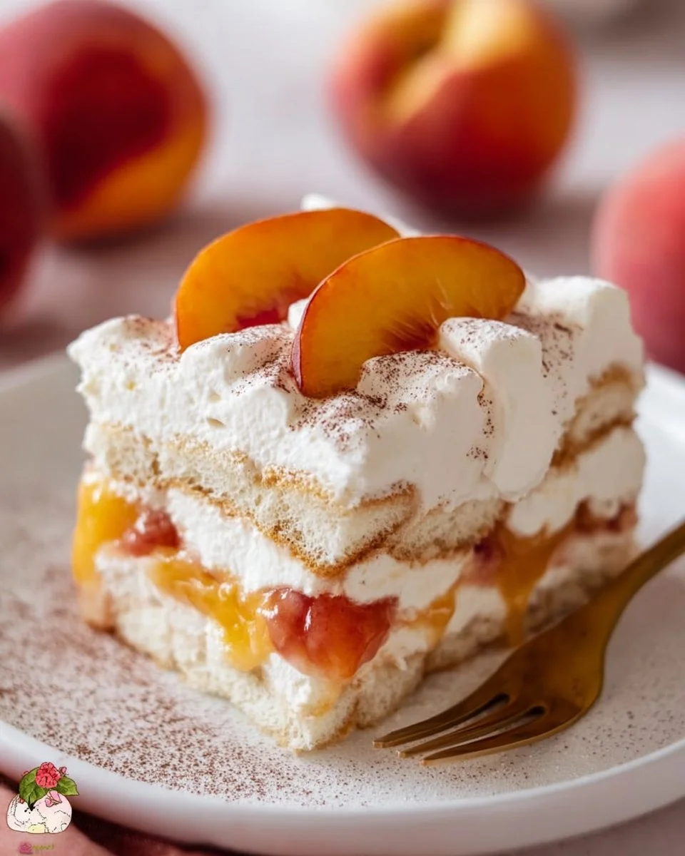 Dreamy Peach Tiramisu Recipe