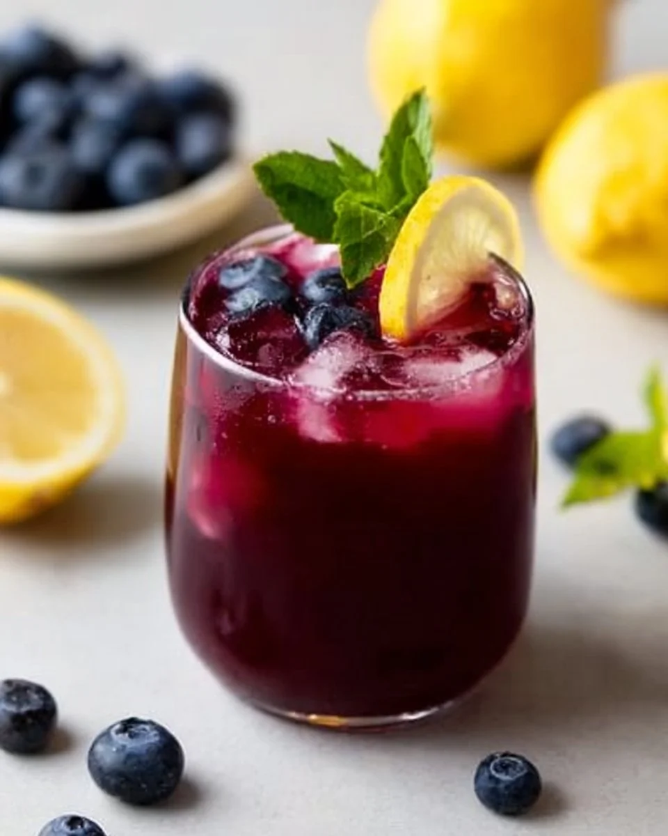 The Best Blueberry Lemonade
