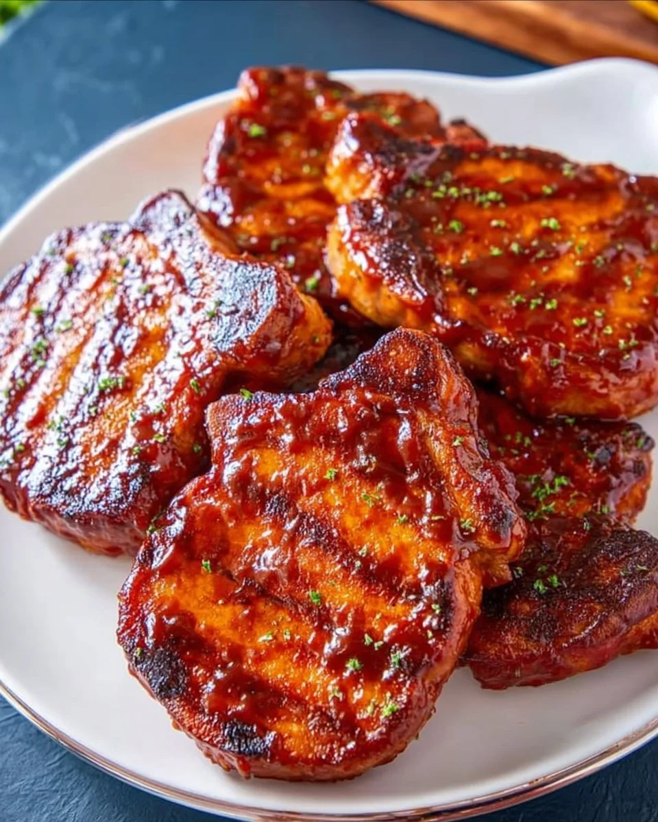 BBQ Glazed Pork Chop