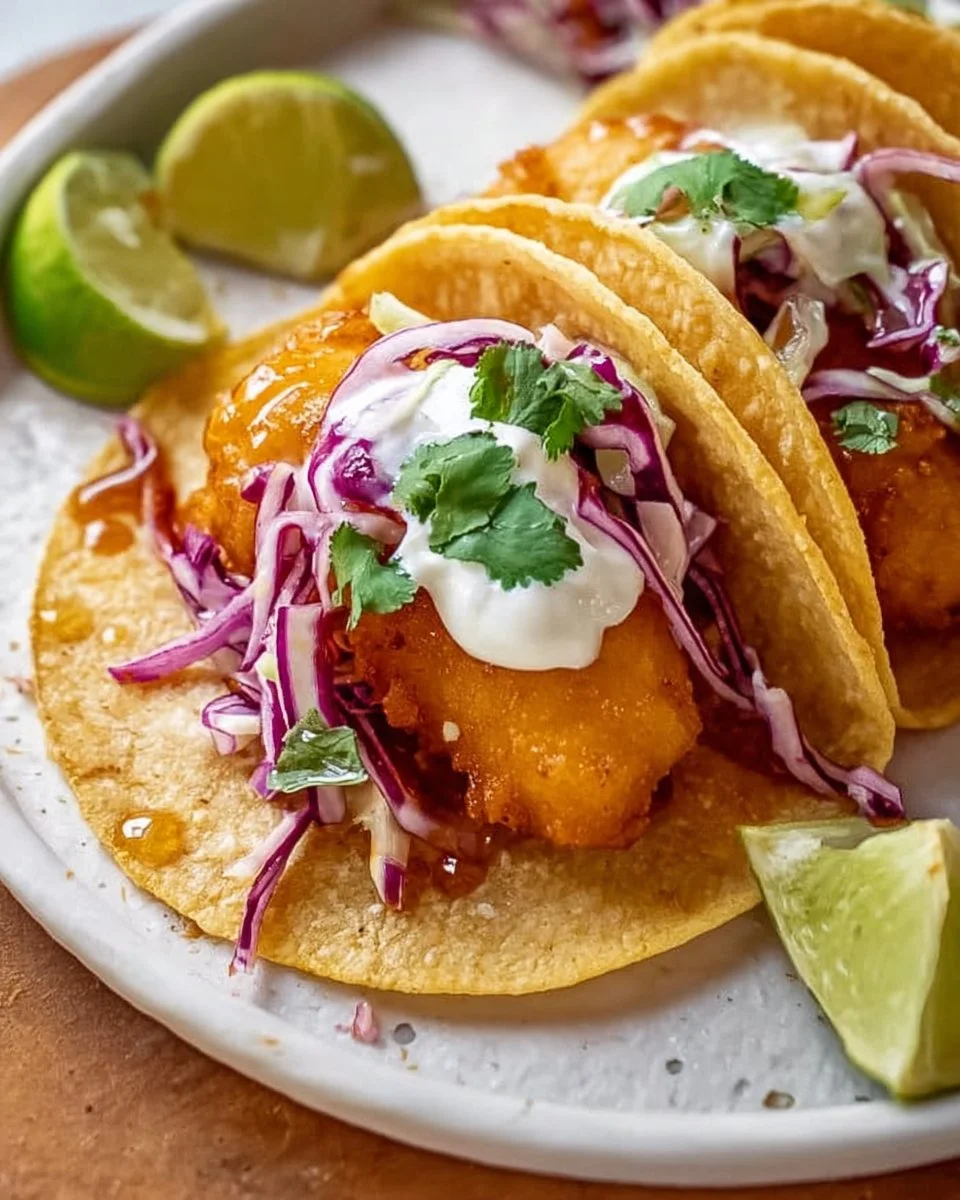 Beer Battered Fish Tacos