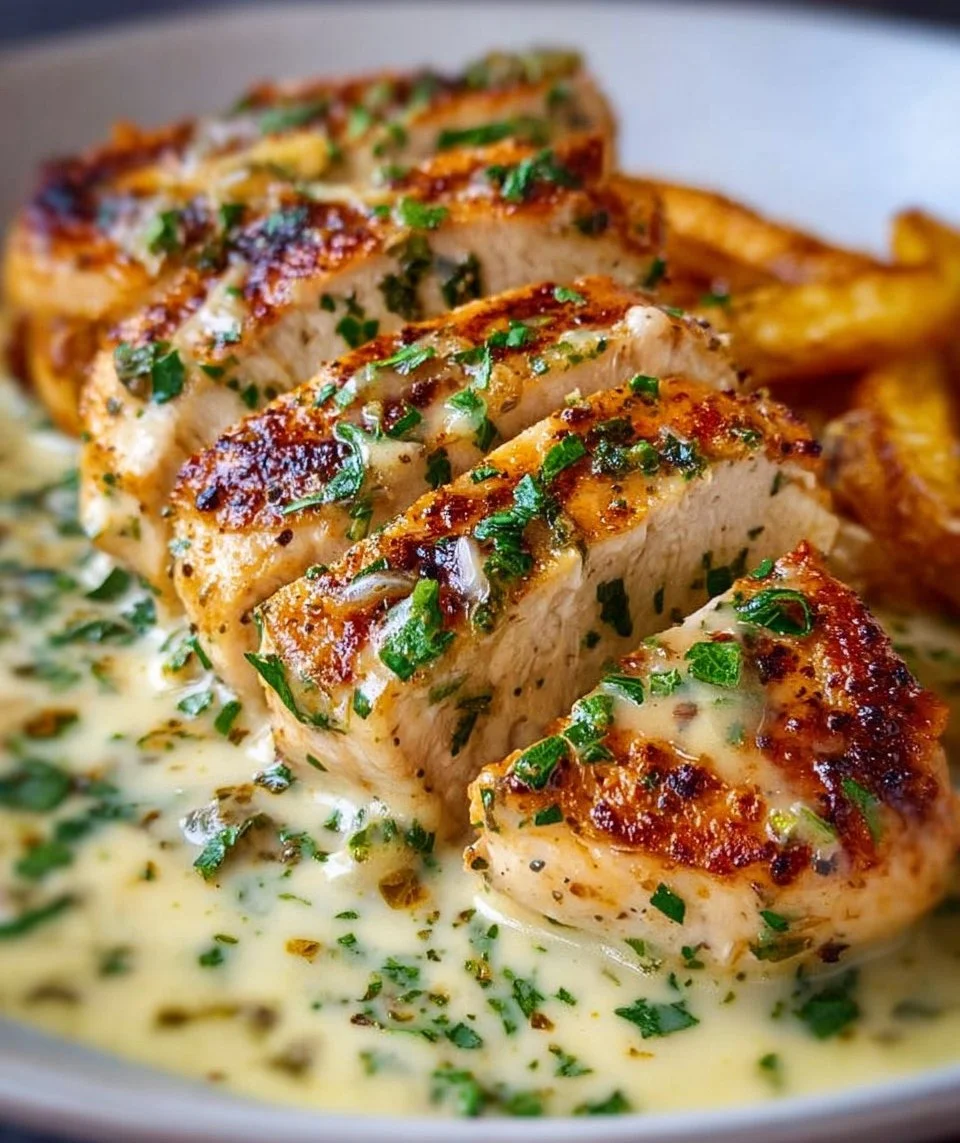 Chicken Fillet in Creamy Garlic Sauce