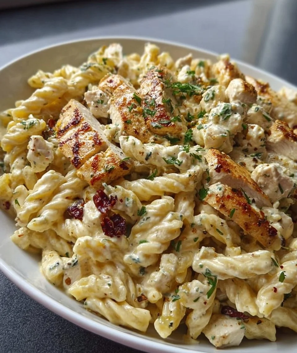 Creamy Chicken Feta Pasta