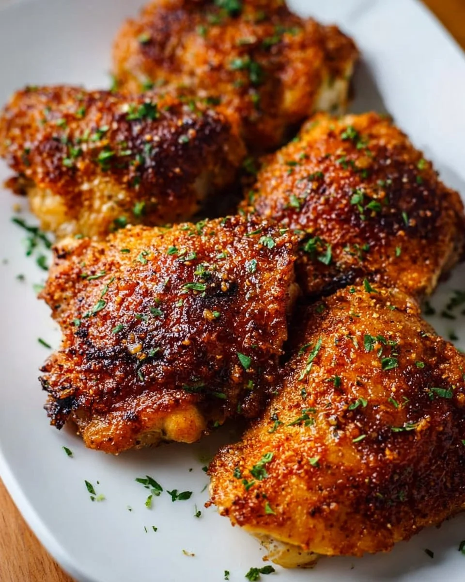 Oven Baked Chicken Thighs