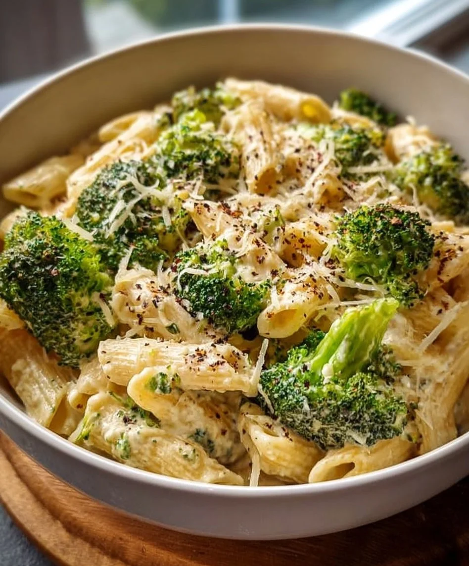 Pasta with Broccoli in Creamy Sauce
