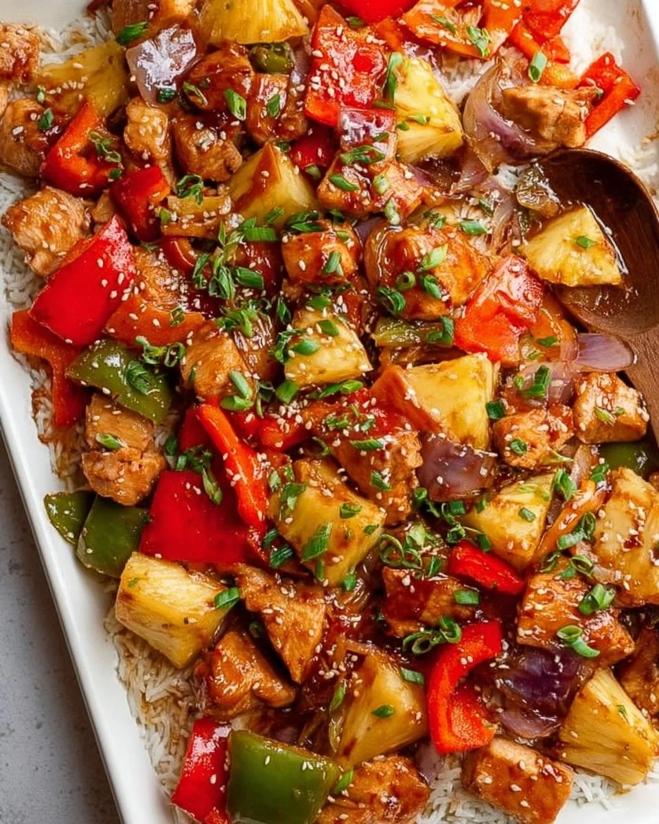 Sheet Pan Hawaiian Chicken