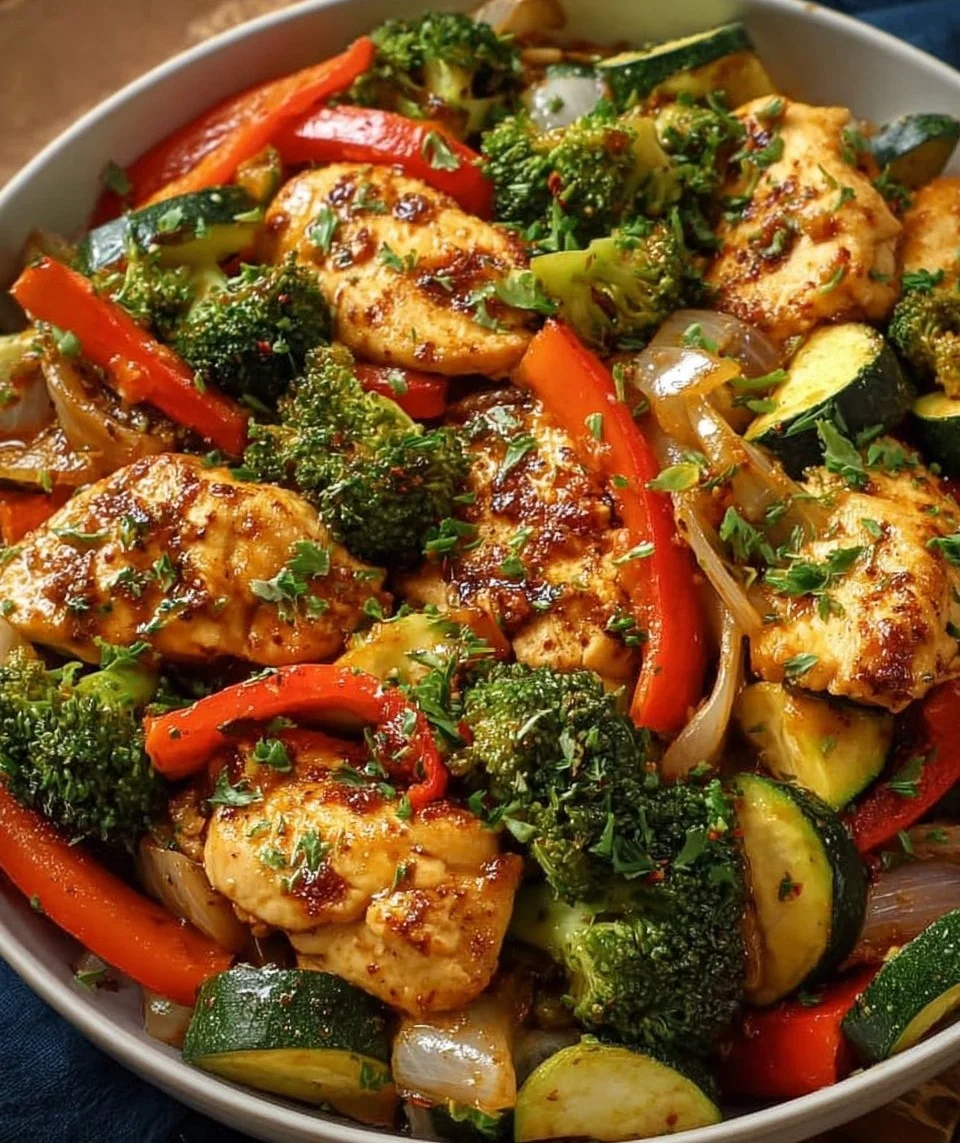 Vegetable Stir-Fry with Chicken
