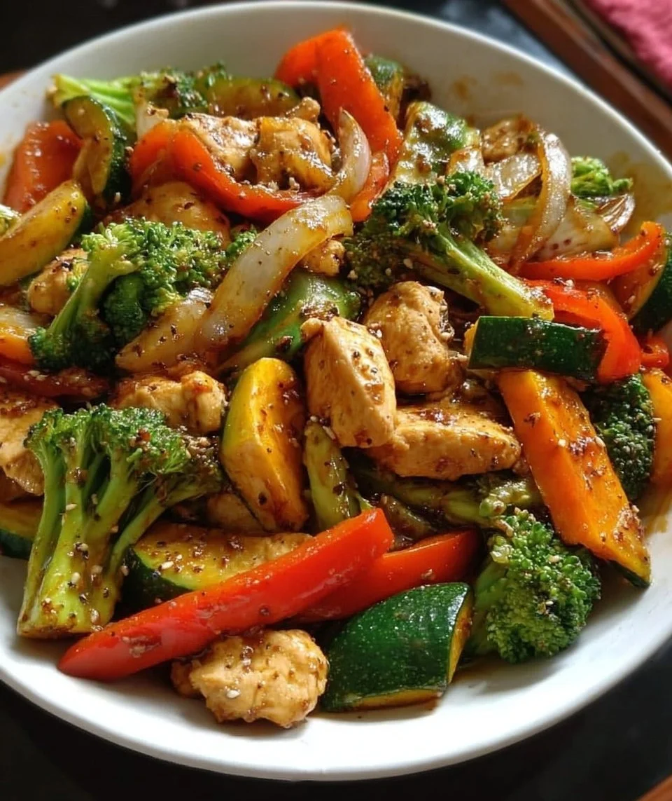 Veggie Stir-Fry with Chicken