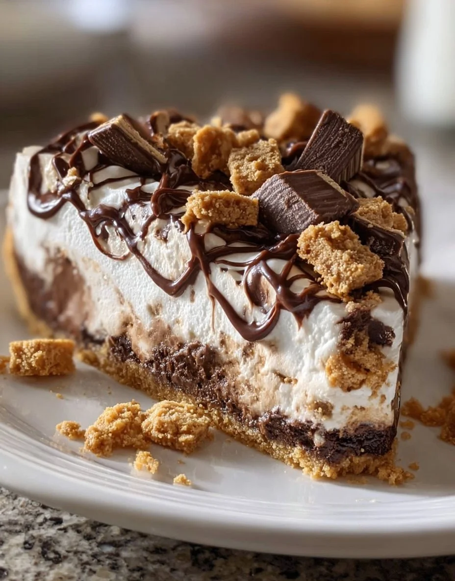 No Bake Reese’s Peanut Butter Pie