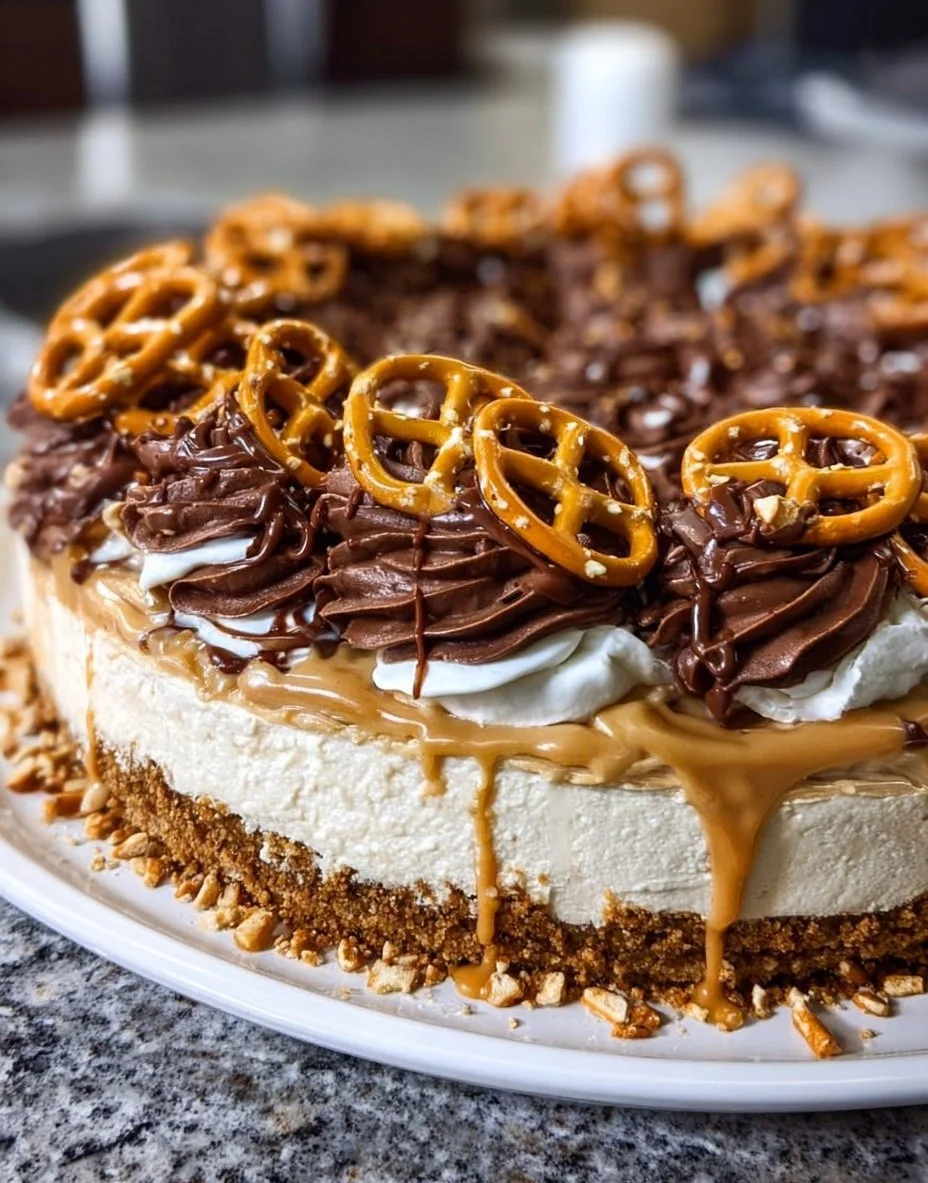 Pretzel Peanut Butter Pie