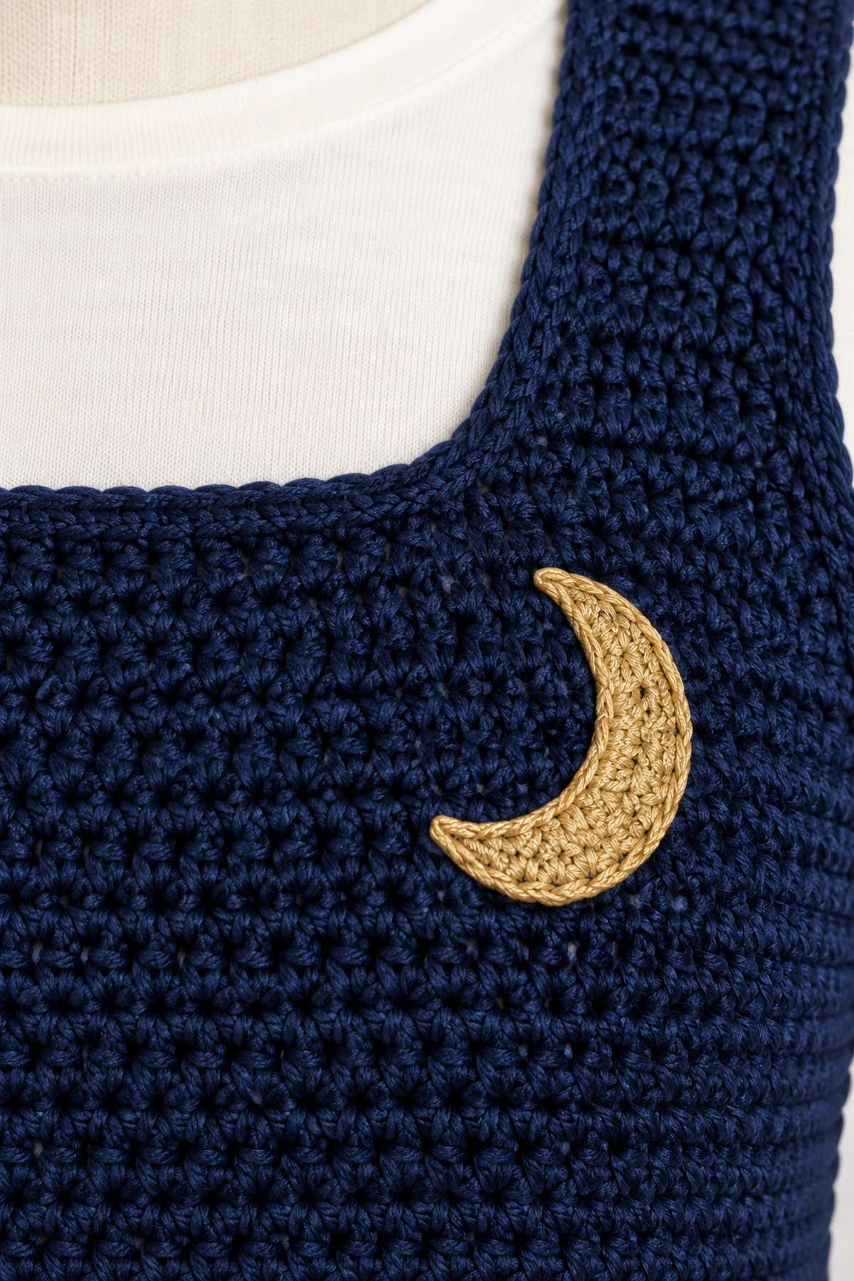 Women's Celestial Crochet Layering Top - detail