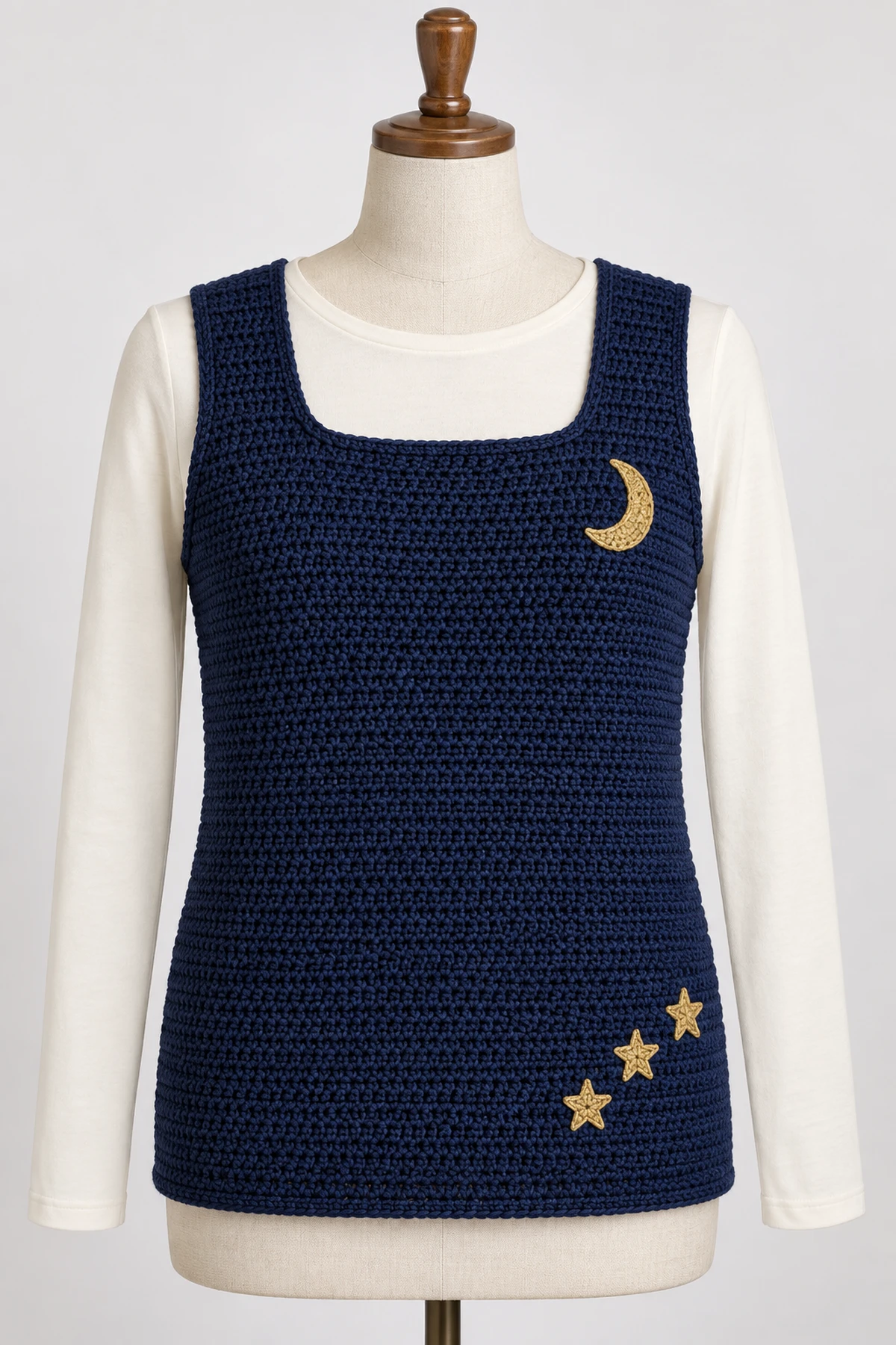 Women's Celestial Crochet Layering Top - featured
